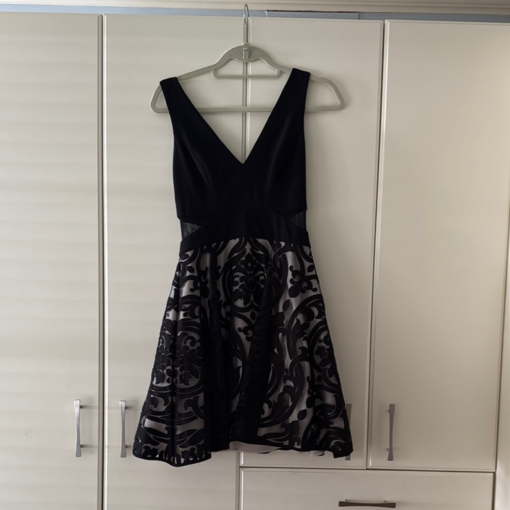 Xscape elegant Black cocktail Mini Dress